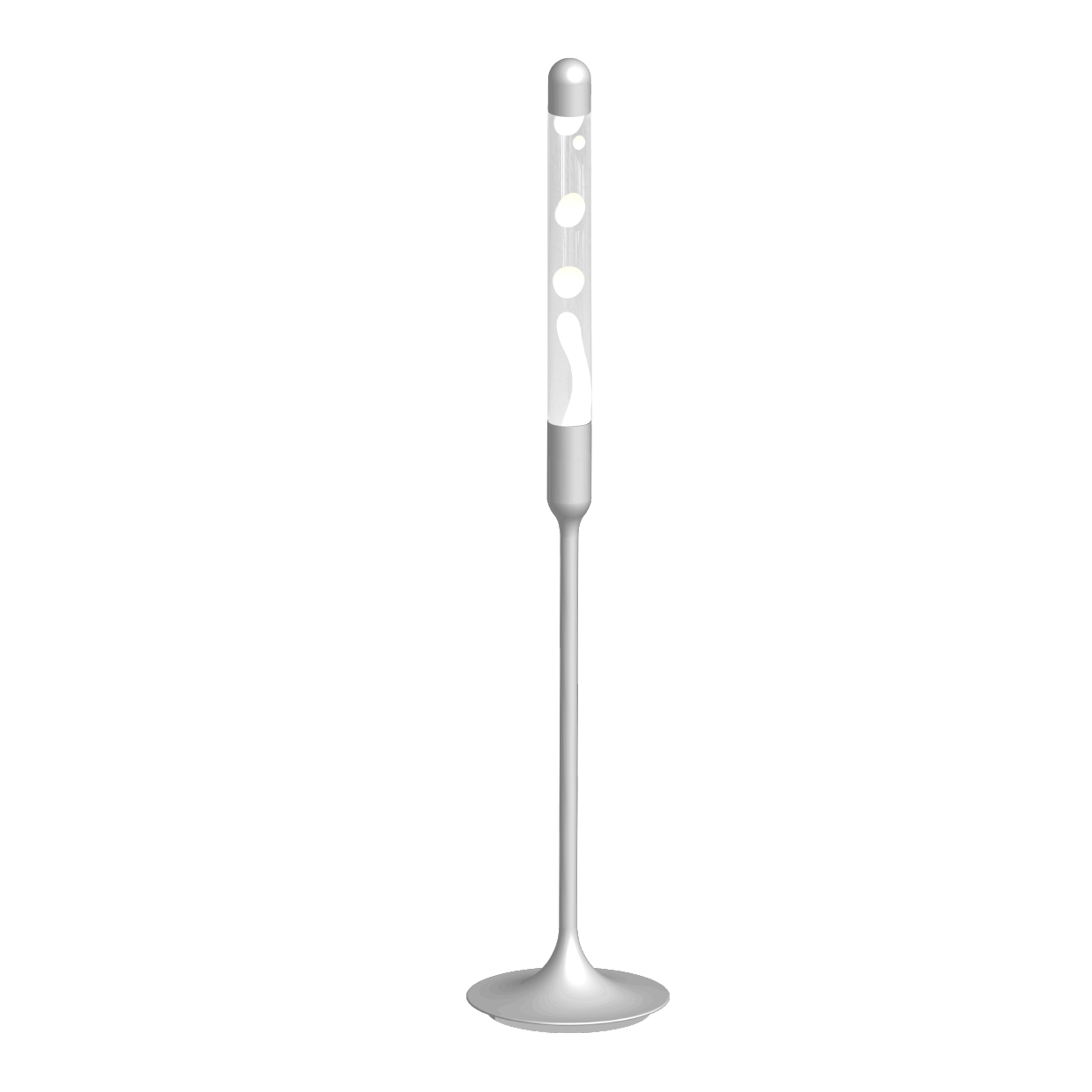 SUBLIME Series Lava Lamp | White & Clear