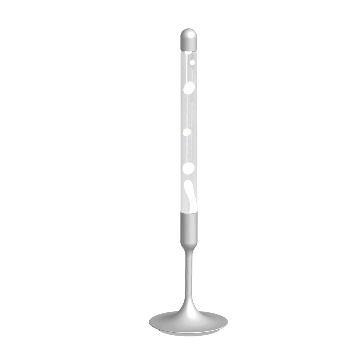 SUBLIME Series Lava Lamp | White & Clear