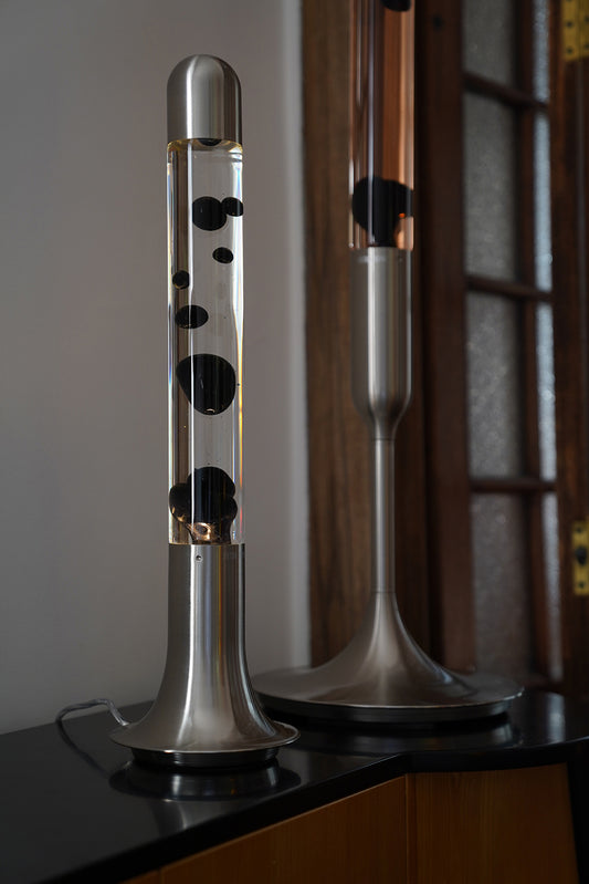 RETRO THINC SUBLIME Series Black & Clear lava lamp - product cover