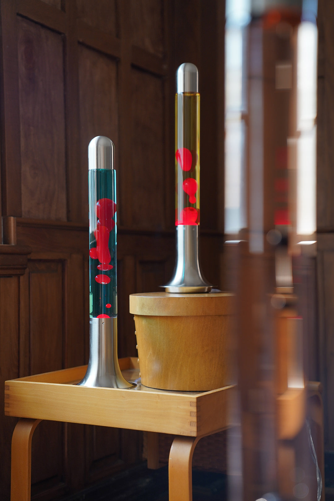 SUBLIME Series Red & Blue lava lamp lifestyle shot