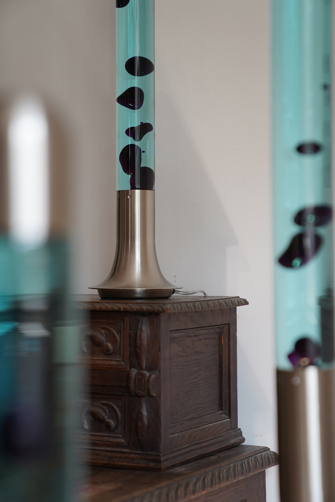 SUBLIME Series Purple & Light Blue lava lamp lifestyle shot