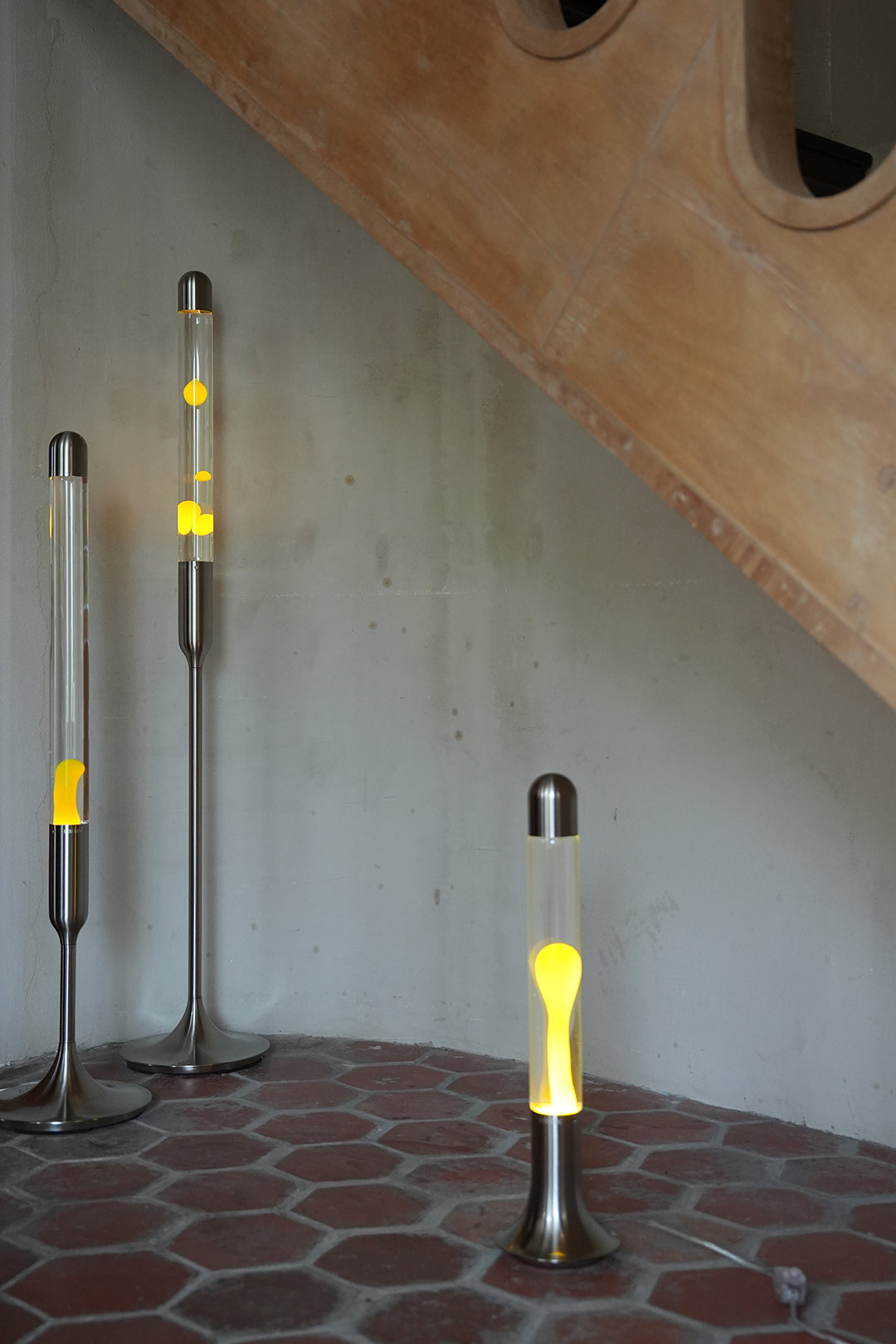 SUBLIME Series Yellow & Clear lava lamp lifestyle shot