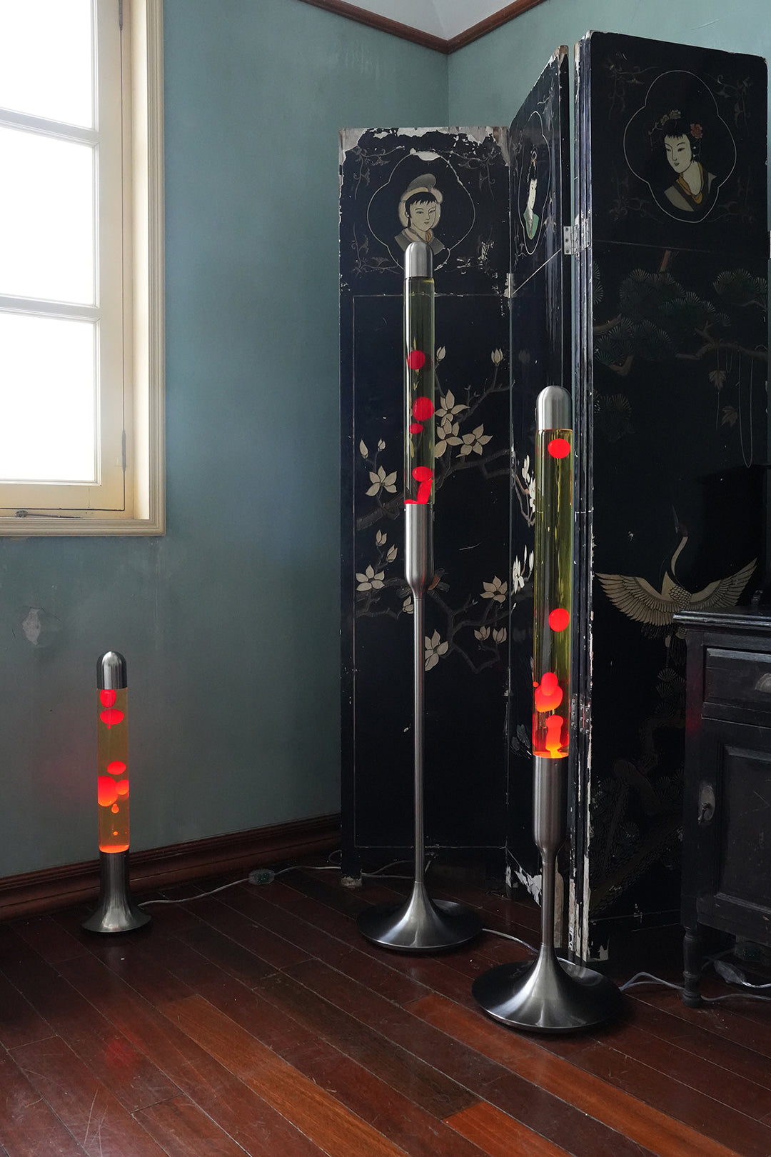 SUBLIME Series Red & Yellow lava lamp lifestyle shot