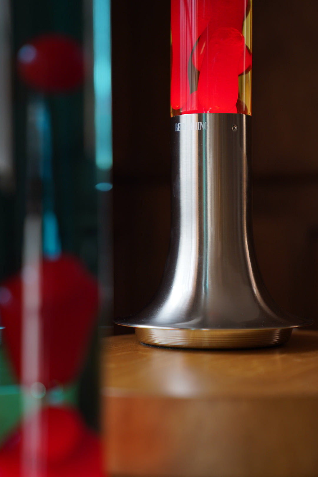 Red & Yellow lava lamp close-up detail