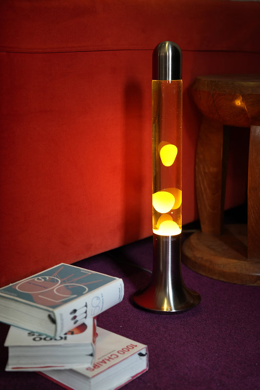RETRO THINC SUBLIME Series Yellow & Clear lava lamp - product cover