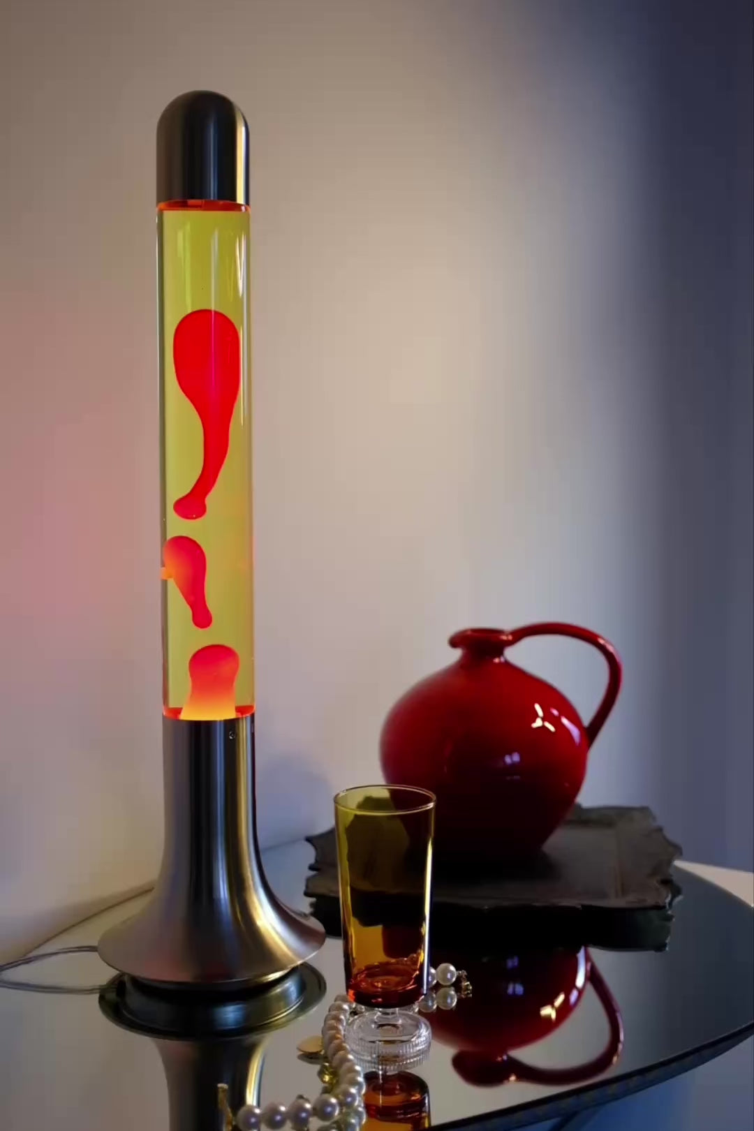 RETRO THINC SUBLIME Series | Red & Yellow Lava Lamp | 24